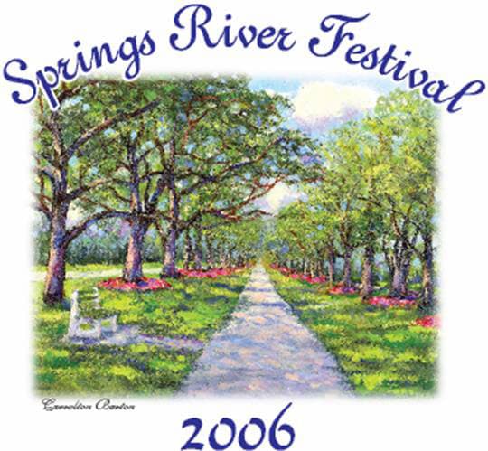 2006 Springs River Festival poster by Carolton Barron