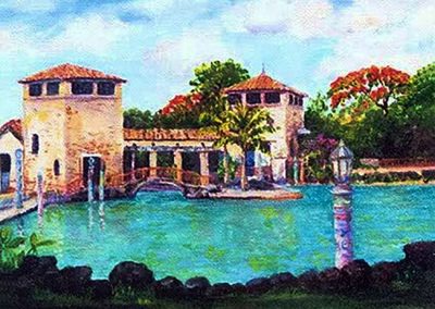 Venetian Pool, Coral Gables painting by Carolton Barron