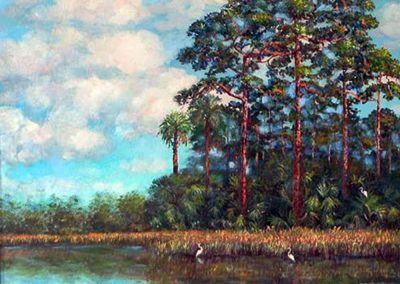 Florida Everglades original painting by Carolton Barron