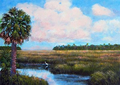 Florida Everglades original painting by Carolton Barron