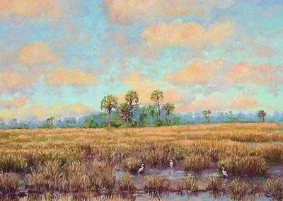 Florida Everglades original painting by Carolton Barron