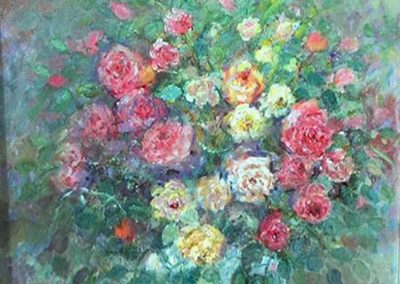 flower painting by Carolton Barron