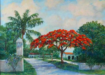 Royal Poinciana original painting by Carolton Barron